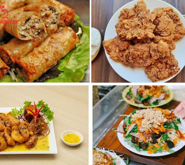 Dishes of the cooking class tour in Hanoi