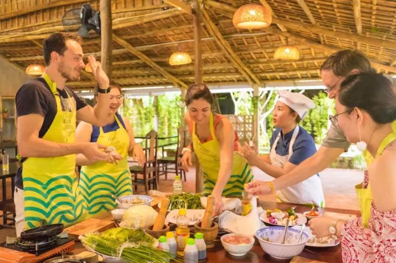 Itinerary of the cooking class tour in Hanoi